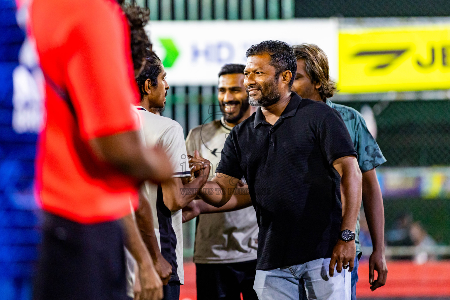 Lh Hinnavaru vs Lh Kurendhoo in Day 29 of Golden Futsal Challenge 2024 was held on Tuesday , 13th February 2024 in Hulhumale', Maldives Photos: Nausham Waheed / images.mv