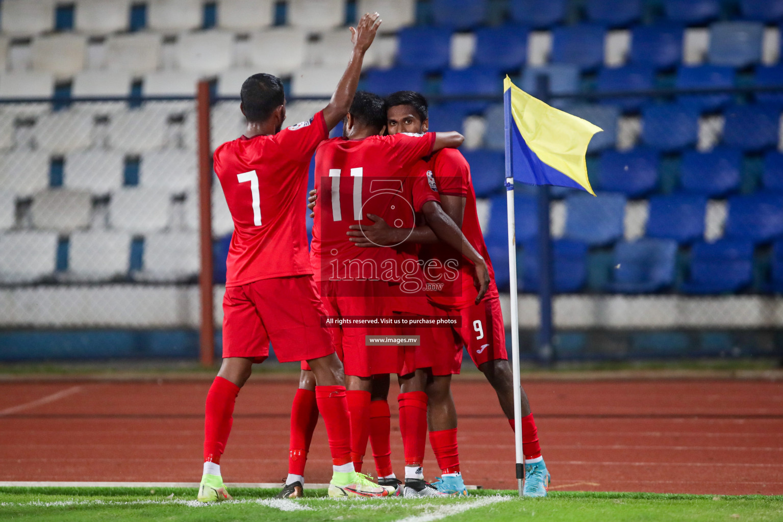 Maldives vs Bhutan in SAFF Championship 2023 held in Sree Kanteerava Stadium, Bengaluru, India, on Wednesday, 22nd June 2023. Photos: Nausham Waheed / images.mv