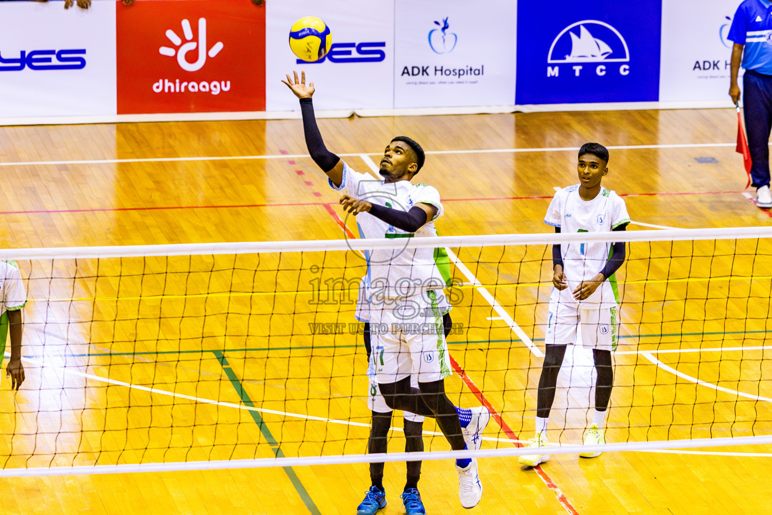 Finals of Interschool Volleyball Tournament 2024 was held in Social Center at Male', Maldives on Friday, 6th December 2024. Photos: Nausham Waheed / images.mv