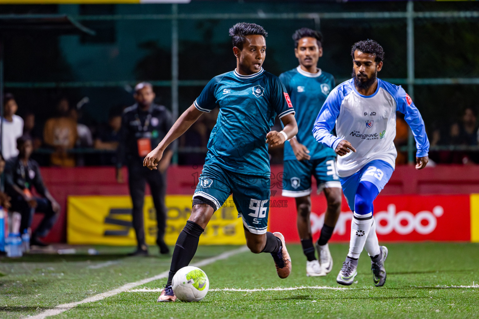 N Kendhikulhudhoo vs R Dhuvaafaru on Day 39 of Golden Futsal Challenge 2024 was held on Friday, 23rd February 2024, in Hulhumale', Maldives 
Photos: Mohamed Mahfooz Moosa/ images.mv