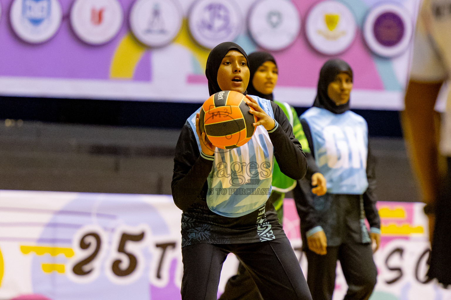 Day 6 of 25th Inter-School Netball Tournament was held in Social Center at Male', Maldives on Thursday, 15th August 2024. Photos: Nausham Waheed / images.mv