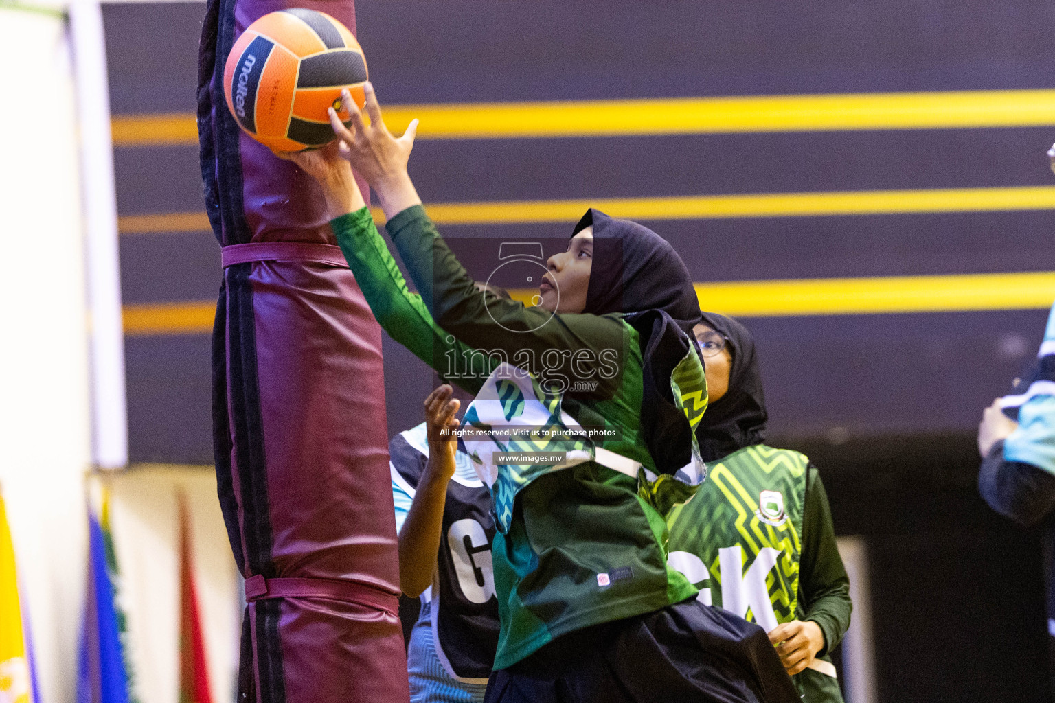 Day5 of 24th Interschool Netball Tournament 2023 was held in Social Center, Male', Maldives on 31st October 2023. Photos: Nausham Waheed / images.mv