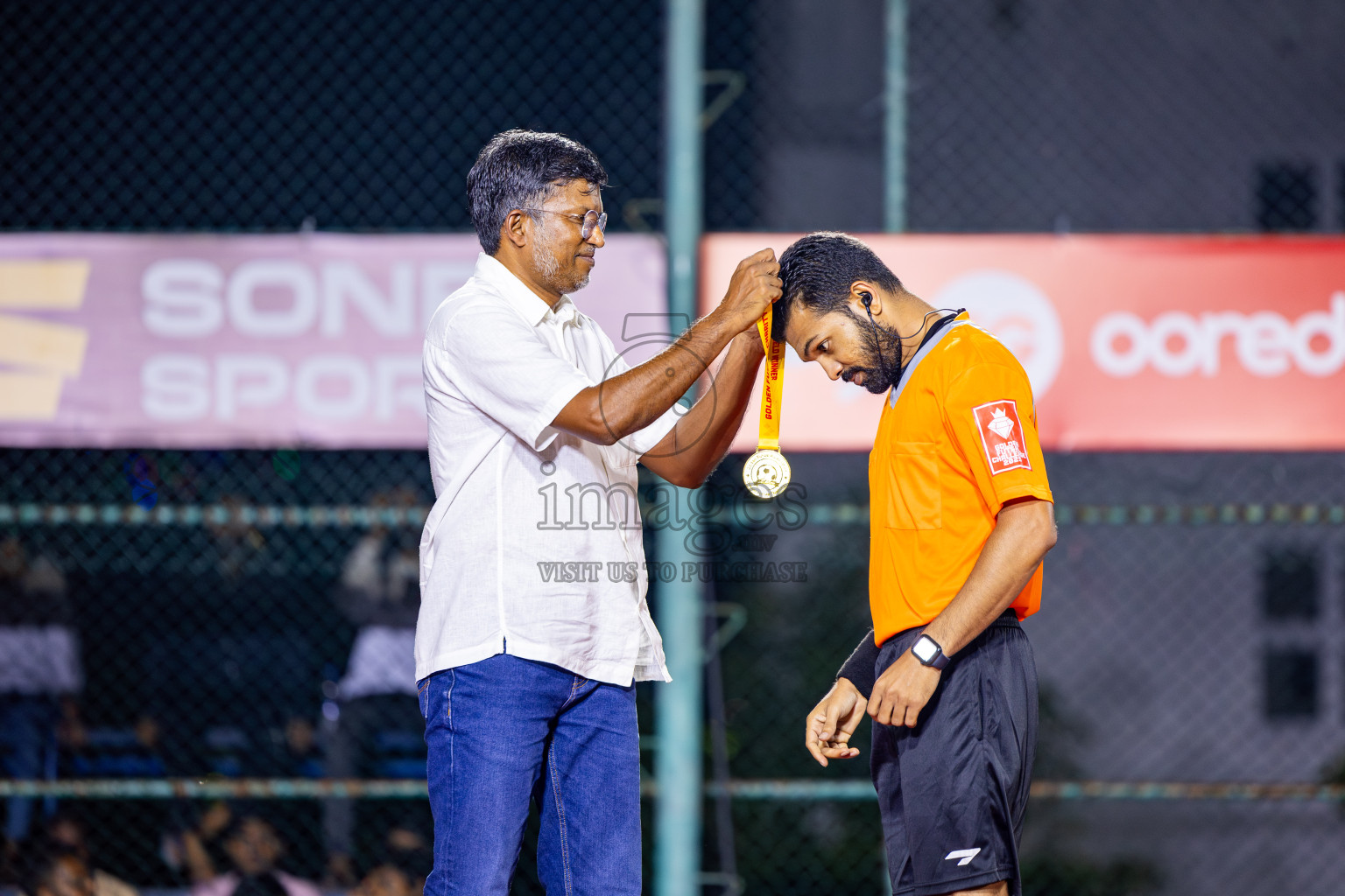 Opening of Golden Futsal Challenge 2025 with Charity Shield Match between L.Gan vs B.Eydhafushi was held on Saturday, 4th January 2025, in Hulhumale', Maldives Photos: Nausham Waheed , Ismail Thoriq / images.mv