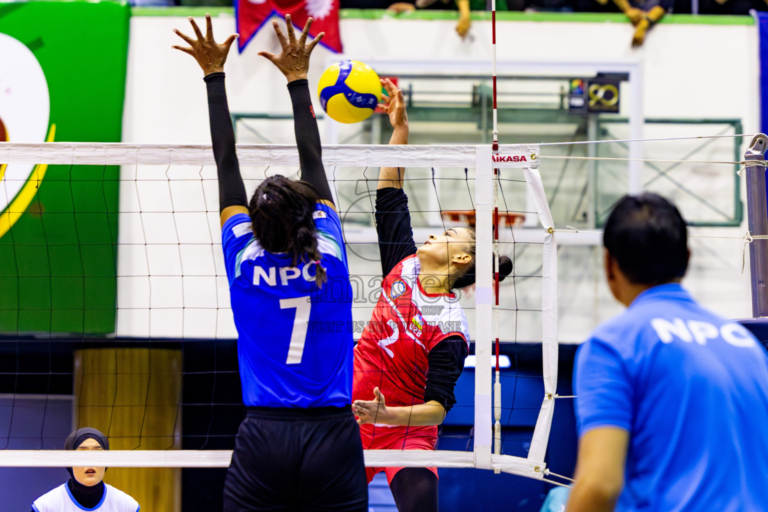 Nepal Police Club vs Humo VC in the Final of CAVA Woman's Volleyball Club Championship 2024 was held in Social Center, Male', Maldives on Saturday, 21st September 2024. Photos: Nausham Waheed / images.mv