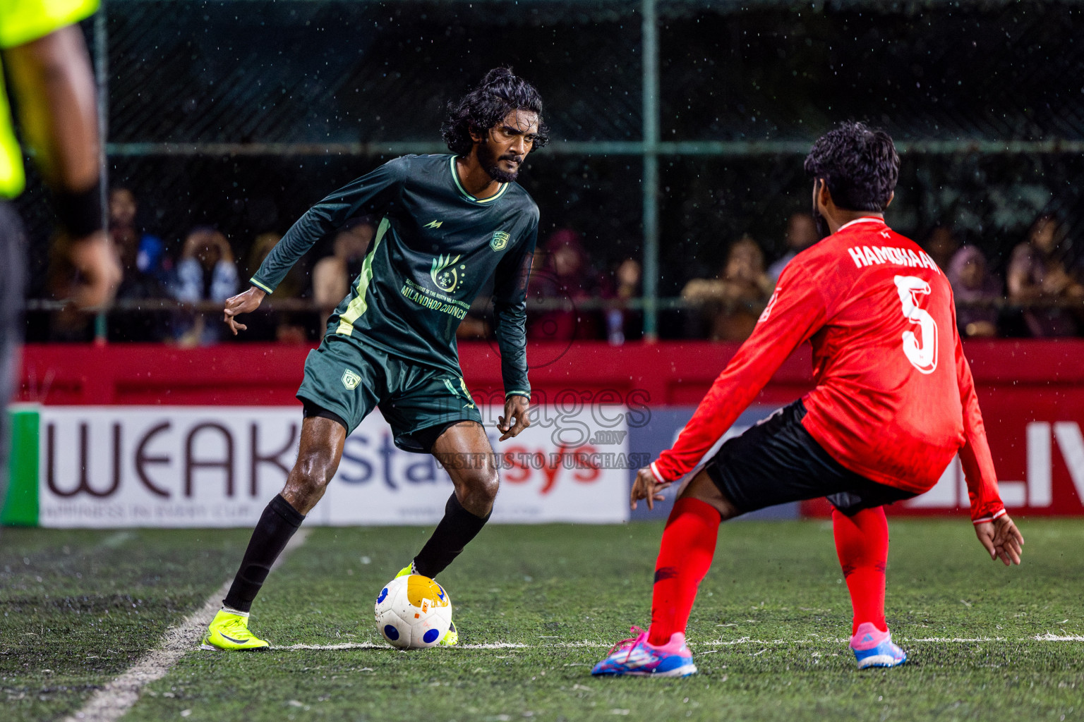 Sh Milandhoo VS Sh Maroshi in Day 6 of Golden Futsal Challenge 2025 on Friday, 6th January 2025, in Hulhumale', Maldives Photos: Nausham Waheed / images.mv