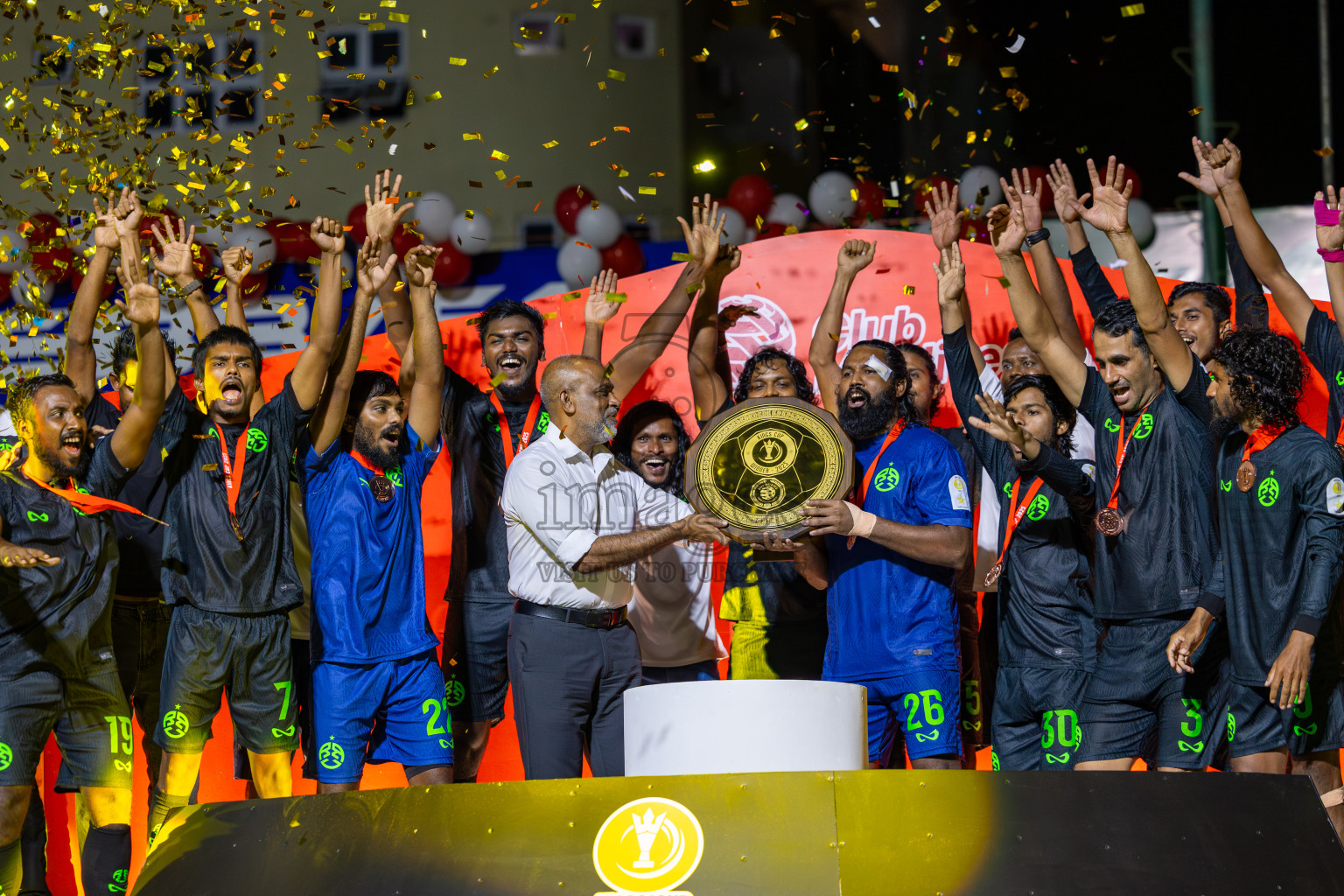 Road Recreation Club vs Club Combination SC Eydhafushi in Kings Cup Final of Club Maldives 2025 was held in Rehendhi Futsal Ground, Hulhumale', Maldives on Tuesday, 9th September 2025. Photos: Ismail Thoriq / images.mv