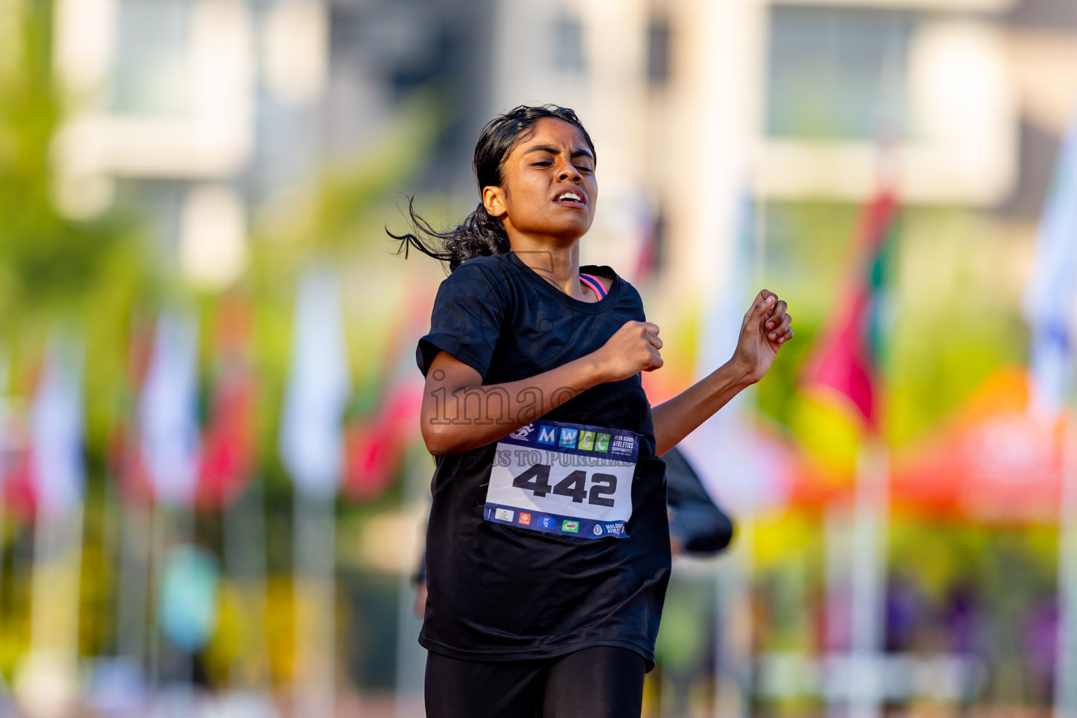 Day 4 of MWSC Interschool Athletics Championships 2024 held in Hulhumale Running Track, Hulhumale, Maldives on Tuesday, 12th November 2024. Photos by: Nausham Waheed / Images.mv