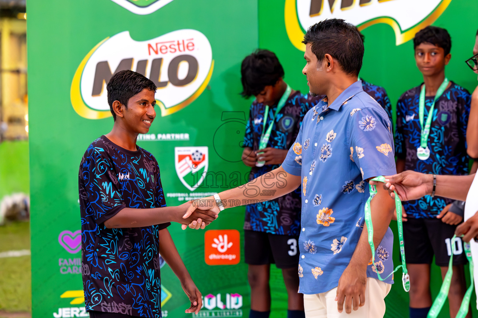 Day 4 of MILO Academy Championship 2024 (U-14) was held in Henveyru Stadium, Male', Maldives on Sunday, 3rd November 2024. Photos: Ismail Thoriq / Images.mv