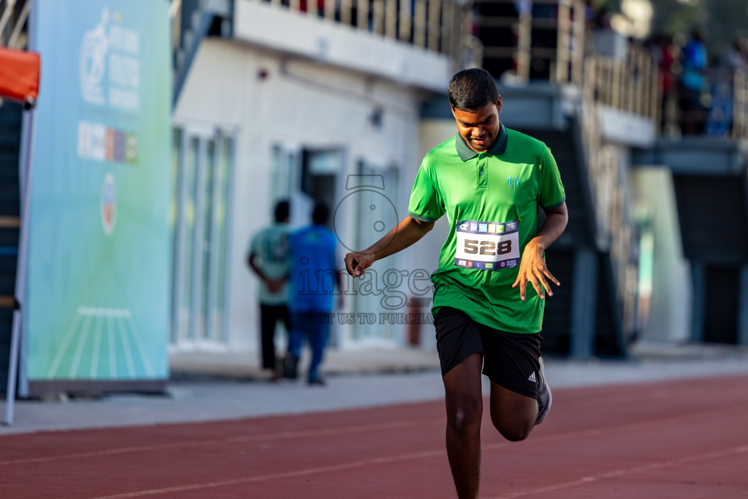 Day 1 of MWSC Interschool Athletics Championships 2024 held in Hulhumale Running Track, Hulhumale, Maldives on Saturday, 9th November 2024. 
Photos by: Hassan Simah / Images.mv