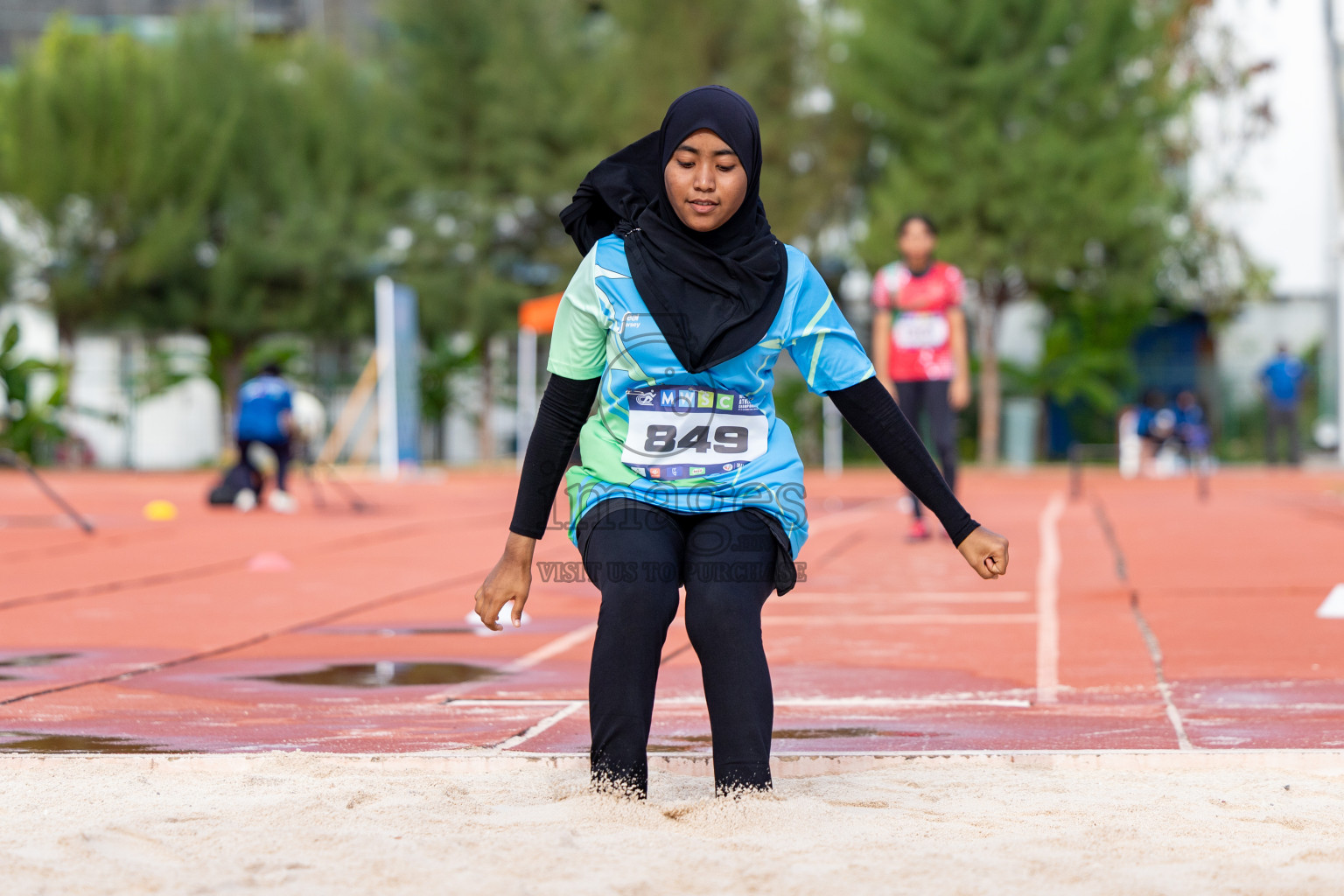 Day 2 of MWSC Interschool Athletics Championships 2024 held in Hulhumale Running Track, Hulhumale, Maldives on Sunday, 10th November 2024. 
Photos by:  Hassan Simah / Images.mv