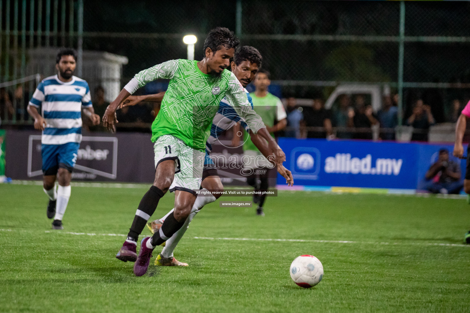 Club AVSEC vs TEAM DJA in Club Maldives Cup 2022 was held in Hulhumale', Maldives on Sunday, 9th October 2022. Photos: Hassan Simah / images.mv