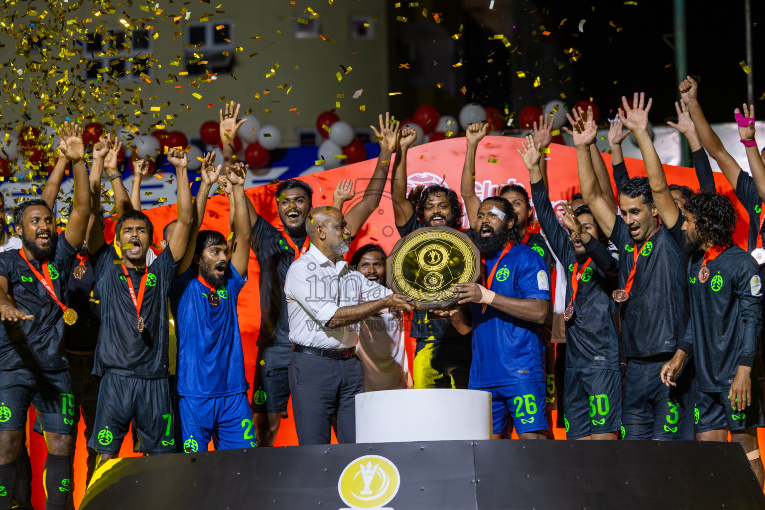 Road Recreation Club vs Club Combination SC Eydhafushi in Kings Cup Final of Club Maldives 2025 was held in Rehendhi Futsal Ground, Hulhumale', Maldives on Tuesday, 9th September 2025. Photos: Ismail Thoriq / images.mv