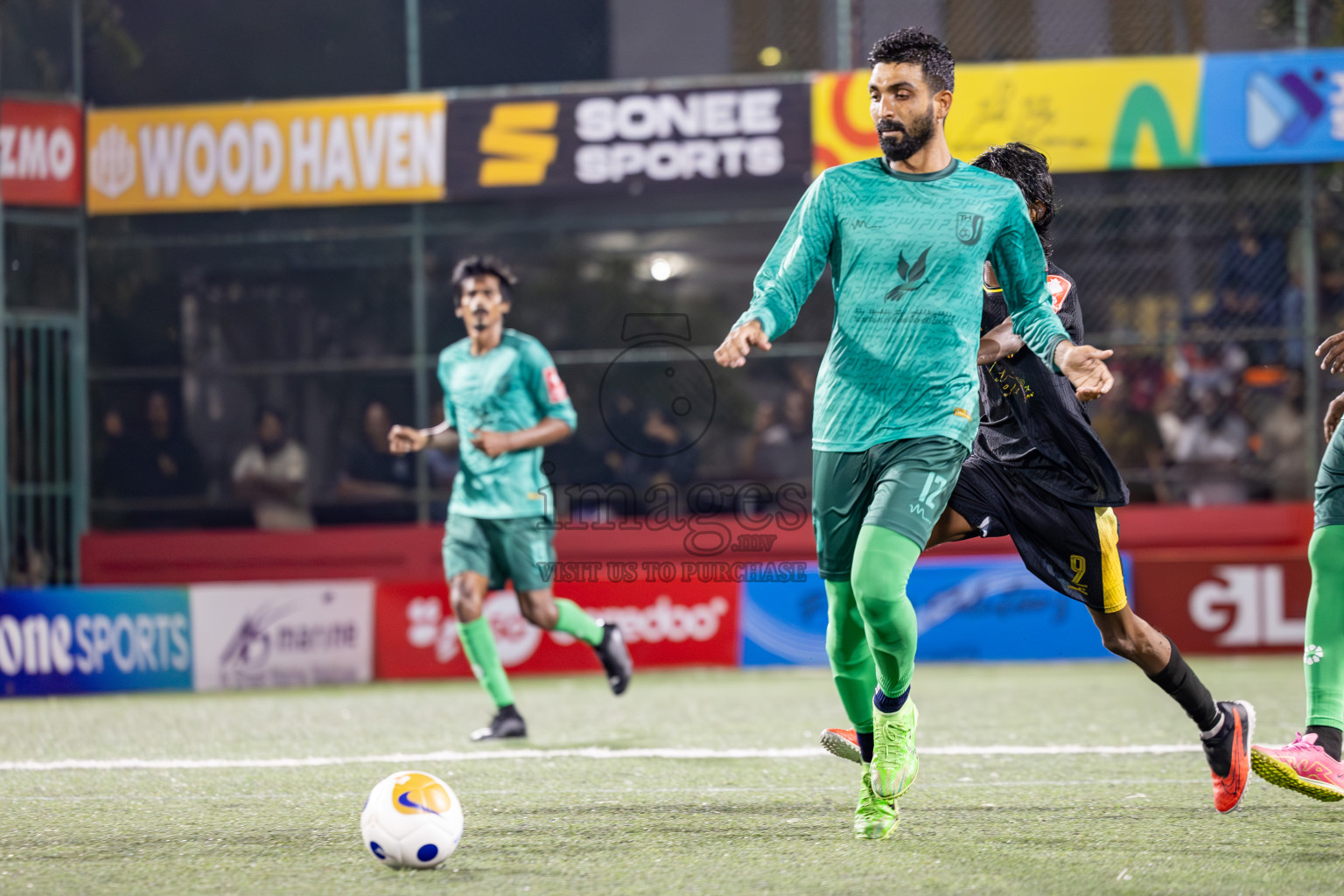 HDh Nolhivaranfaru vs HDh Hanimaadhoo in Day 9 of Golden Futsal Challenge 2025 was held on Monday, 13th January 2025, in Hulhumale', Maldives
Photos: Ismail Thoriq / images.mv