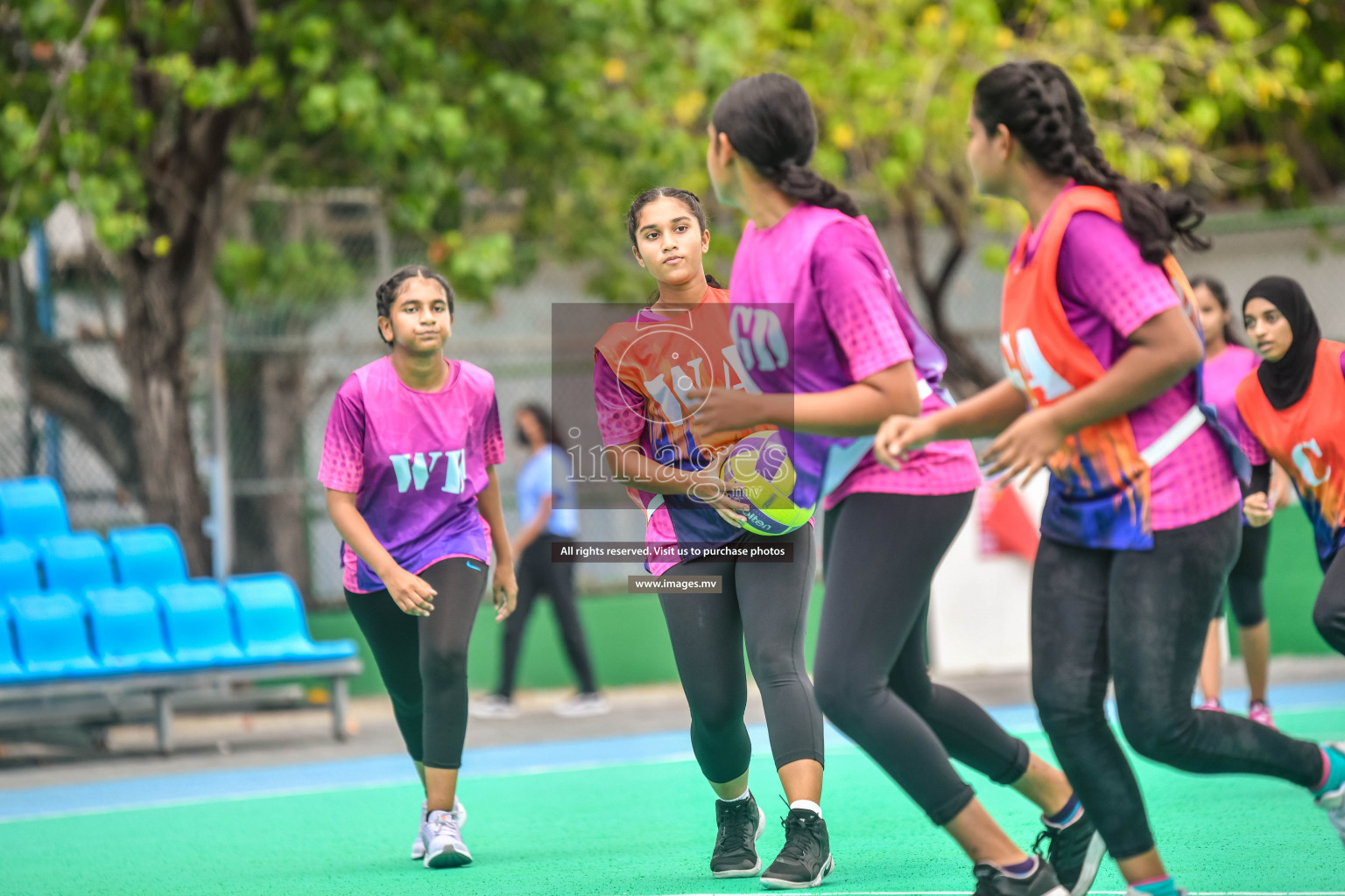 Day 10 of Junior Netball Championship 2022 held in Male', Maldives. Photos by Nausham Waheed