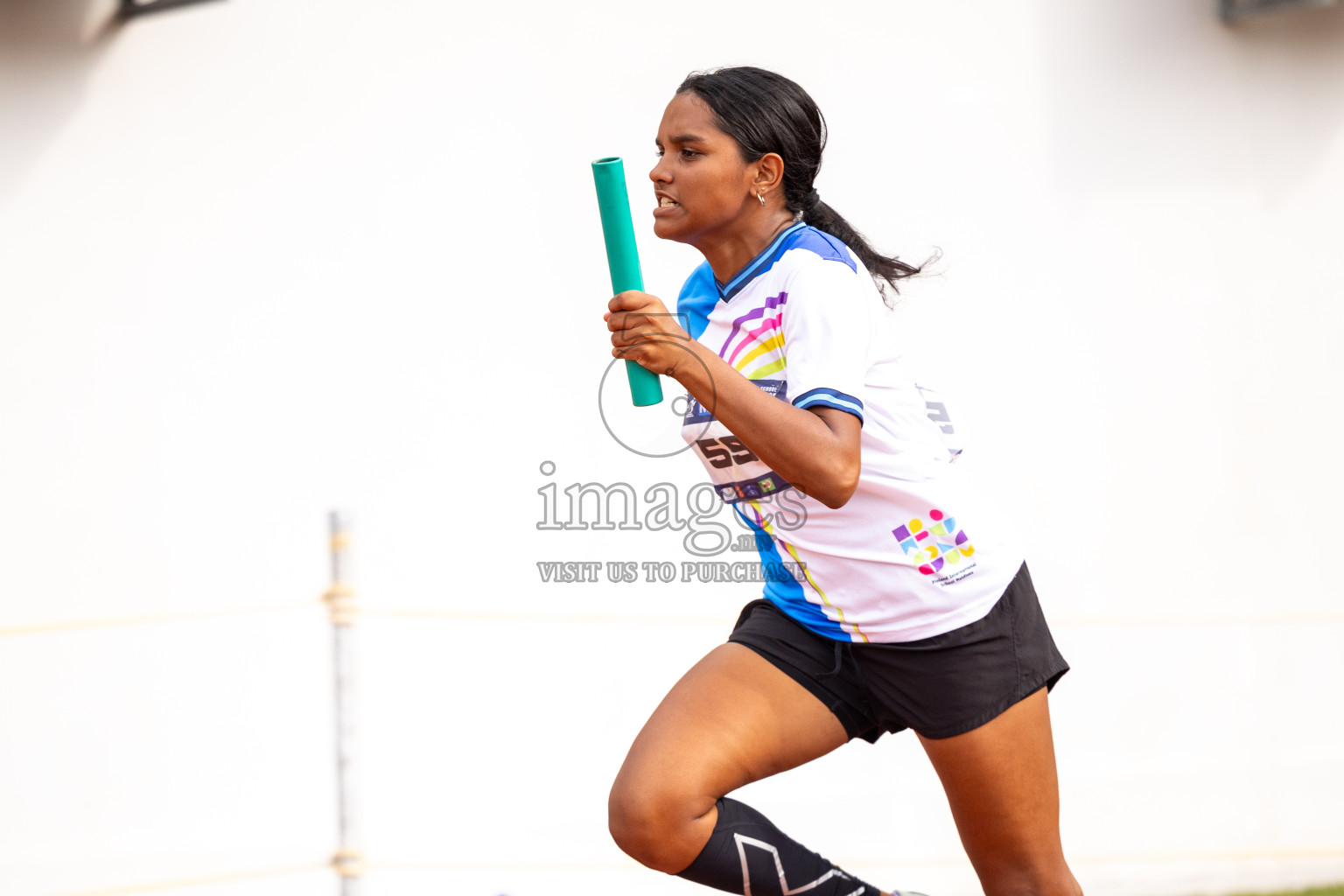 Day 6 of MWSC Interschool Athletics Championships 2024 held in Hulhumale Running Track, Hulhumale, Maldives on Thursday, 14th November 2024. Photos by: Ismail Thoriq / Images.mv