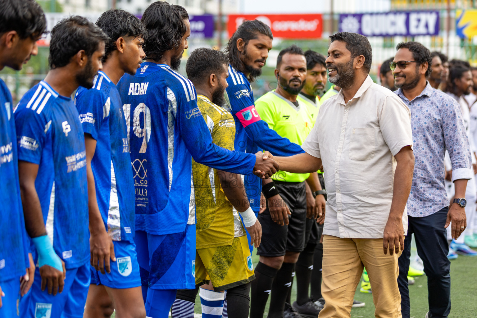 AA. Ukulhas VS AA. Mathiveri in Day 7 of Golden Futsal Challenge 2025 was held on Saturday, 11th January 2025, in Hulhumale', Maldives 
Photos: Hassan Simah / images.mv