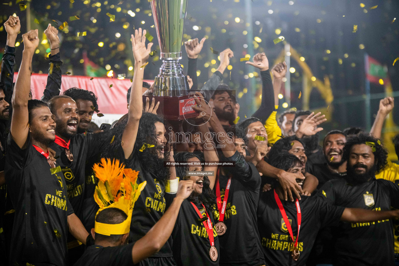 RRC Vs FSM in the Semi Finals of Club Maldives 2021 held in Hulhumale, Maldives on 19 December 2021. Photos: Shuu Abdul Sattar / images.mv