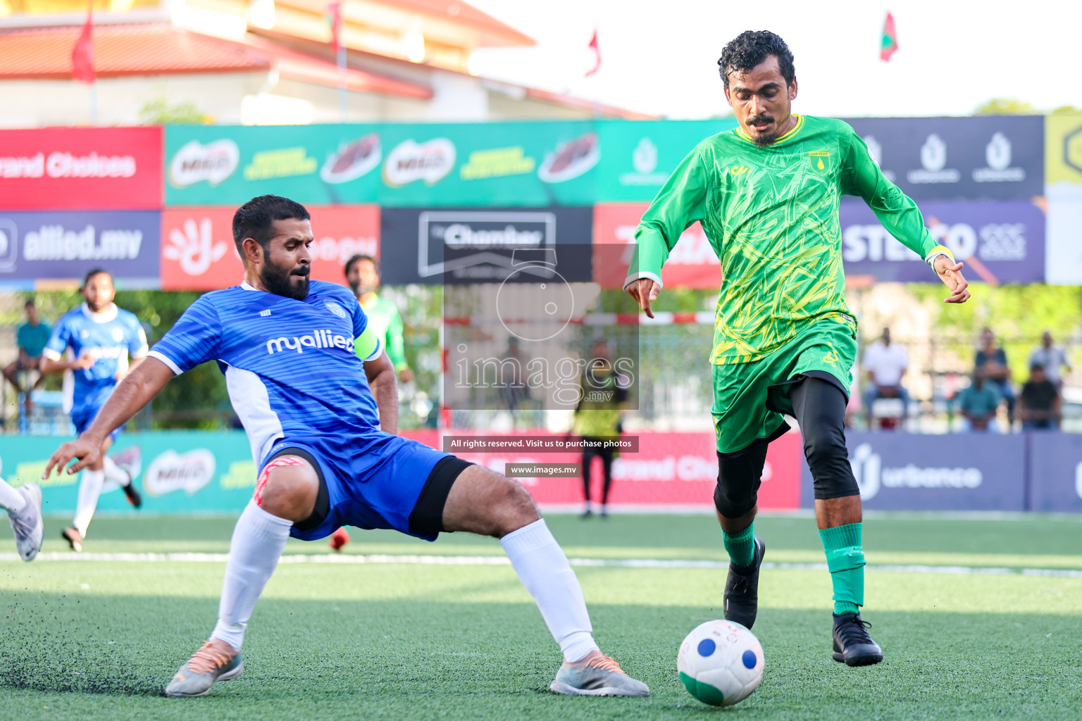 Team Allied vs Gas Club in Club Maldives Cup 2023 held in Hulhumale, Maldives, on Saturday, 22nd July 2023. Photos: Nausham Waheed / images.mv