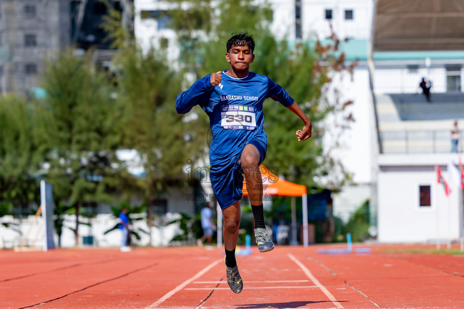 Day 4 of MWSC Interschool Athletics Championships 2024 held in Hulhumale Running Track, Hulhumale, Maldives on Tuesday, 12th November 2024. Photos by: Nausham Waheed / Images.mv