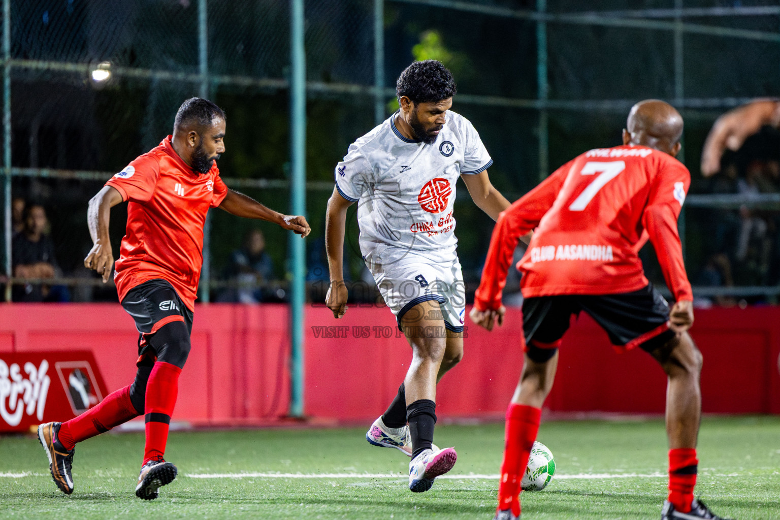 Club Aasandha vs Kulhivaru Vuzaara in Day 7 of Office League 2025 was held on Tuesday, 22nd April 2025 in Hulhumale', Maldives. Photos: Nausham Waheed / images.mv