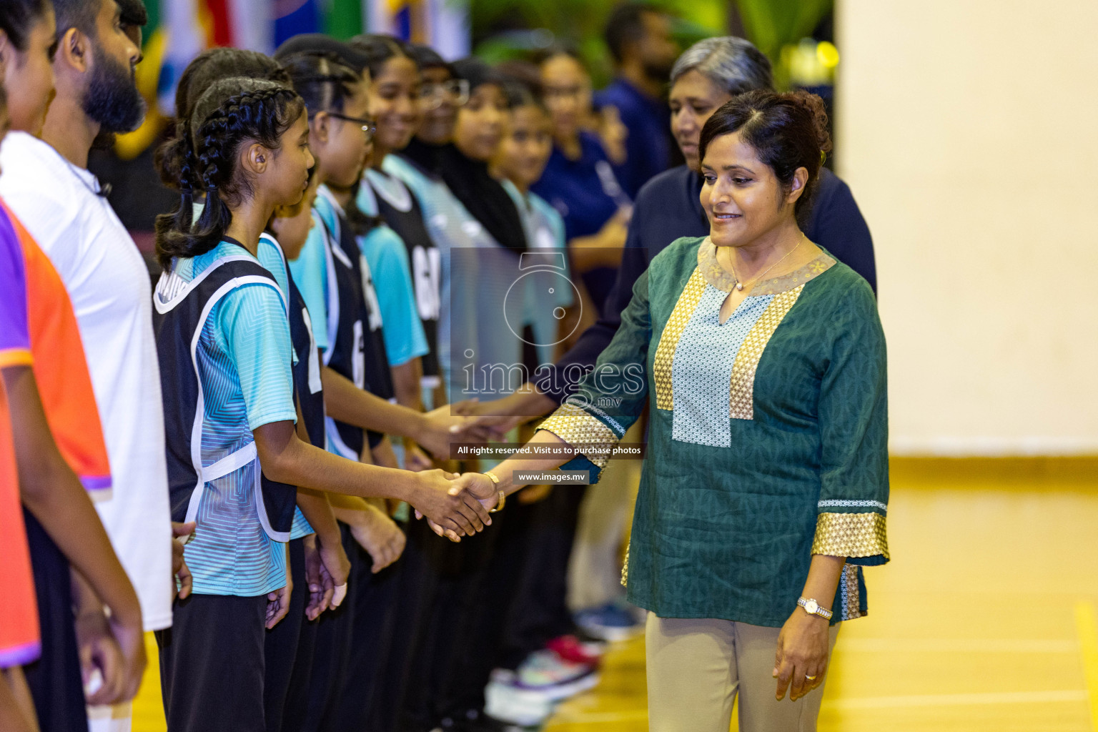 Final of 24th Interschool Netball Tournament 2023 was held in Social Center, Male', Maldives on 7th November 2023. Photos: Nausham Waheed / images.mv