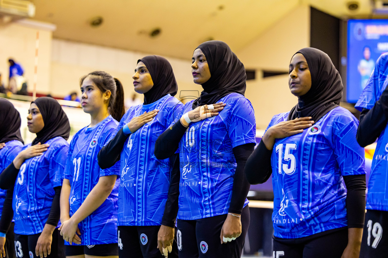 Club WAMCO vs Police Club in the final of National Volleyball Championship 2024 (women's division) was held in Social Center Indoor Hall on Thursday, 24th October 2024. Photos: Nausham Waheed/ images.mv